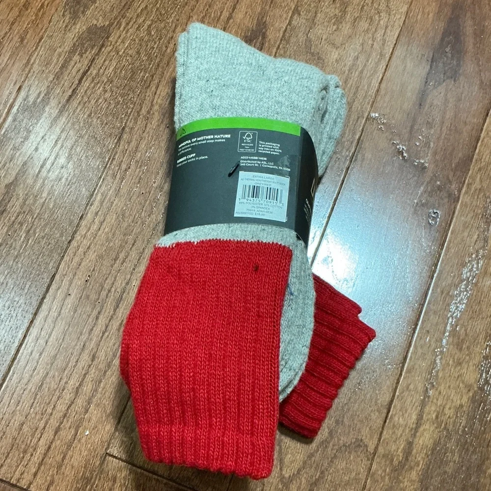 Alpine Design Men's XL Thermal Boot Socks - 2 pair, calf cut, heavy weight